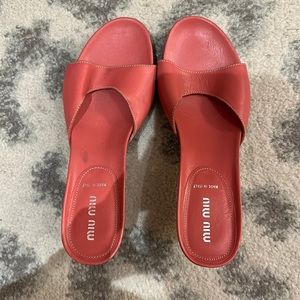 Miu Miu Pink Kitten Heels Size 9 (Vintage)